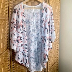 Phil Love animal print lightweight cardigan
